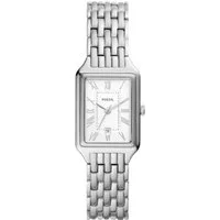 Fossil Quarzuhr RAQUEL ES5221, Armbanduhr, Damenuhr, Datum, analog, Edelstahlarmband