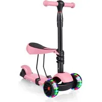 OUNUO Dreiradscooter Sitz-Steh 2-in-1 Scooter, Schwerkraftlenkung, für Kinder ab 1,5 Jahren