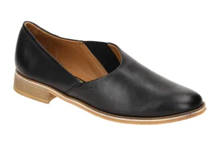 Everybody 71363A1408 GL001 Damen Slipper Schwarz Echtleder Glove Blockabsatz