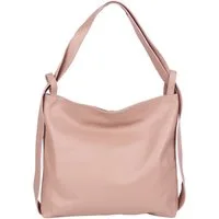 MIRROSI Beuteltasche aus Echtleder, Made in Italy, Shopper Tasche auch als Rucksack 2 in 1, Tragetasche (47x37x9cm) mit viel Stauraum