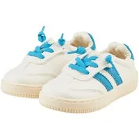 Sterntaler® Sneaker Streifen Krabbelschuh (1-tlg) Sneaker mit Klett, rutschfester Sohle, austauschbaren Schnürsenkeln