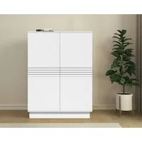 OTTO home Highboard Angers, Kommode, Midischrank mit Push-to-open, 2 Einlegeböden, Breite 90 cm