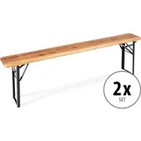 Stagecaptain Sitzbank BBB-170 Hirschgarten Bierzeltbank 170 cm Natur 2x Set (2-St), Bayerisch Sitzen zum Spartarif