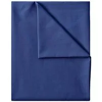 GREEN MARK Textilien Betttuch gewebtes Leintuch Betttuch, 100% Baumwolle, Gummizug: ohne, (1 Stück), weich und pflegeleicht, viele Variationen, 150x250 cm, Navy blau