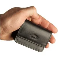 BRANCO Mini Geldbörse Sehr Kleine Geldbörse / Mini Münzbörse, Leder, Schwarz, Branco 108