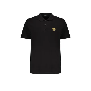 Versace Schwarzes Baumwoll-T-Shirt