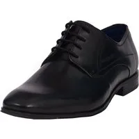 bugatti Schnürschuh, Blockabsatz, Abendschuh, Businessschuh, Festtagsschuh, Logoprägung
