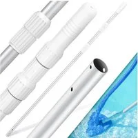 KESSER Teleskopstiel aus Aluminium Teleskopstange zur Poolreinigung von 1,2m bis max. 3,6m, Stange zur Poolpflege ideal für Poolkescher, Poolbürste & Pool Zubehör