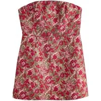 Next Minikleid Strukturiertes Bandeau-Minikleid aus Jacquard (1-tlg)