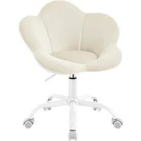 Woltu Schreibtischstuhl (1 St), ergonomisch, höhenverstellbar, Samt