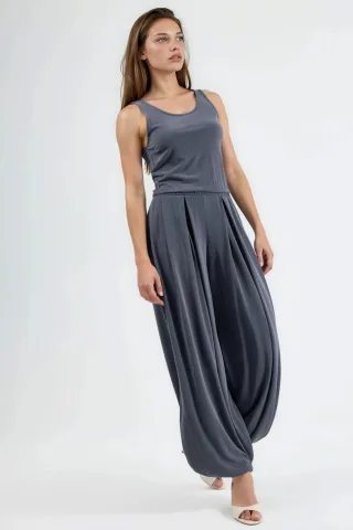 Falten-Modal-Jumpsuit