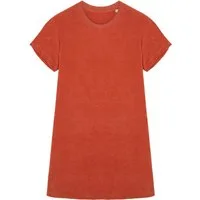 Native Spirit Sweatkleid Umweltfreundliches Damen-T-Shirt-Kleid aus Frottee