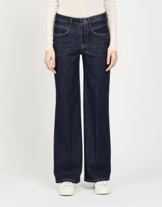GANG Damen Jeans 94MEDINA WIDE - wide fit Jeans worn rinse