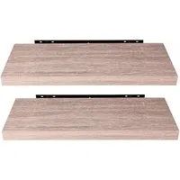 EUGAD Wandregal, 2-tlg., Holz Board Modern in verschiedenen Farben Größen