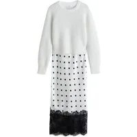 Next Strickkleid Verschlussloses 2-in-1-Pulloverkleid (2-tlg)