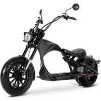 Vankel E-Motorroller M1P E-Chopper 2000W, 1800Wh, 80km Reichweite, Retro-Elektro-Scooter, 2000 W, 45 km/h, Straßenzugelassener E-Chopper für Stadt & Freizeit, & 200kg Zuladung