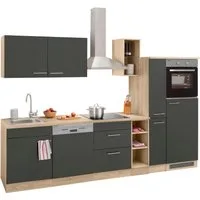 OPTIFIT Küchenzeile Kalmar, Breite 300 cm, wahlweise mit E-Geräten, mit Arbeitsplatte
