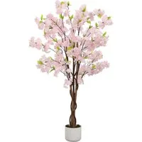 Kunstbaum Künstlicher Kirschblütenbaum mit Blüten 120/150cm, GarveeMore, Höhe 120 cm, Kunstpflanze Kunstbaum Sakura Deko für Zuhause, Büro