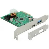 DeLOCK PCIe x4>1x extern USB-C 3.2 Gen 2 + USB-A 3.2 Gen 2, USB-Controller