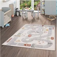 Pergamon Kinderteppich Kinder Teppich Maui Kids Rennbahn, Rechteckig, Höhe: 13 mm