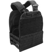 Sporttrend 24 Gewichtsweste Gewichtsweste in schwarz 10KG Platte, Trainingsweste, Fitnessweste, Sportweste