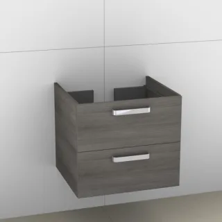 Artiqua 414 Waschtischunterschrank für Subway 613670, 613672, Graphit Struktur quer, 414-WU2L-V48-70 414-WU2L-V48-7070-401