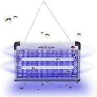Clanmacy Ultraschall-Tierabwehr Elektrischer Insektenvernichter Mückenlampe LED mit UV-Licht, 3W/12W/30W/40W