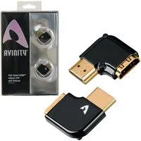 AVINITY 2er Set HDMI Winkel-Adapter Rechts + Links 90 Grad HDMI-Adapter HDMI zu HDMI, 270° 90° Winkeladapter HDMI 2.0b TV 8K 4K UHD Full HD Winkelstecker