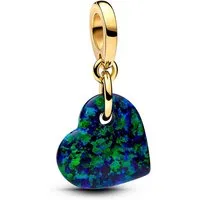 Pandora Kettenanhänger Pandora Schillerndes Grünes Herz Charm-Anhänger 763348C01 Anhänger