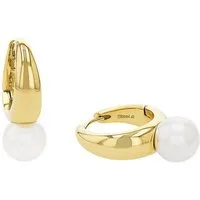 Amor Paar Creolen Schmuck Geschenk, Perle, mit Muschelkernperle