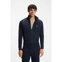 BOSS Sweatjacke Mix&Match Jacket Z mit Kontrastnaht am Ärmel