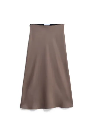 Armedangels - LENOVAA SATIN SLIP-SKIRT walnut cream - Gr. - S