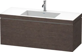 Duravit L-Cube c-bonded Set wandhängend Eiche dunkel gebürstet Matt 1200x480x500 mm - LC6919O7272 LC6919O7272