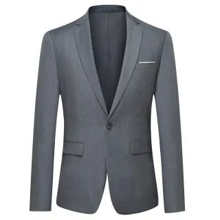 Dunkelgrauer Freizeitblazer Slim Fit Business Blazer