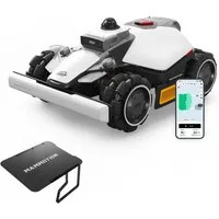 Mammotion Rasenmähroboter LUBA Mini 2 AWD 1500 Mähroboter ohne Begrenzungskabel, bis 1500 m² Rasenfläche, (mit Garage, 360 LiDAR + AI Vision + NetRTK), Randmähen, DropMow, Auto-Kartierung, 80% Steigung, 4G Moudel, APP