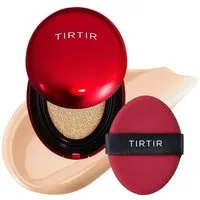 TIRTIR Foundation Mask Fit Red Cushion SPF 40 PA++ – 21N Ivory, langanhaltende Cushion, Foundation mit hoher Deckkraft, strahlendem Finish &, pflegender Formel mit Niacinamid und Propolis-Extrakt, 18 g