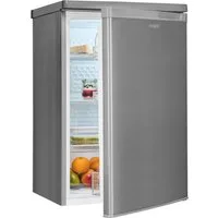 exquisit Kühlschrank KS16-V-040C inoxlook, 85 cm hoch, 55 cm breit, Helles LED-Licht für optimale Innenraumbeleuchtung