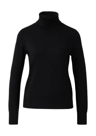 s.Oliver Red Label - Lässiger Rollkragenpullover schwarz - Gr. - 38