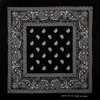RAINBOW Kostüm Bandana Kopftuch Paisley schwarz