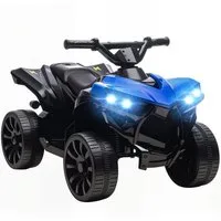 AIYAPLAY Elektro-Kinderquad Kinder Quad 6V mit Vorwärts-, Rückwärtsfunktion, Musik, Belastbarkeit 25 kg, (1-tlg), mit LED-Scheinwerfer, 4 Rädern, für 18-56 Monate Kinder, Blau