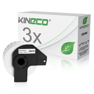 3x Etiketten kompatibel zu Brother DK-22225, 38mm x 30.48m