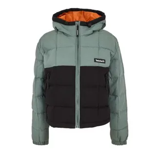 Timberland - Steppjacke für Damen, kurz geschnitten (Balsam Grün/Schwarz)
