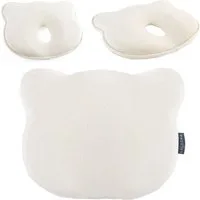 LaLoona Babykissen beige, Babykissen gegen Kopfverformung / Plattkopf Kopfkissen für Neugeborene