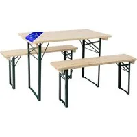 Stagecaptain Bierzeltgarnitur BBEU-110 Sitzgarnitur für Balkon 110 cm, (3-tlg)
