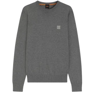 Boss - "Kanovano" Pullover für Herren, Rundhalsausschnitt (Silbergrau)