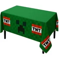 Minecraft Tischdecke Pixel Party Tischdecke TNT 120x180 cm – Minecraft Deko Geburtstag (1-tlg)