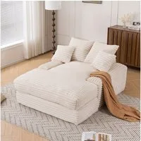 MODFU Schlafsofa Ultraweiches Sofa, modernes Design, 4 Kissen, ultraweiches & multifunktionales Schlafsofa, ohne Montage 1 Teile