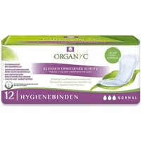 Organyc Hygienebinden Normal - leichte Inkontinenz 12Stk Hygienemittel