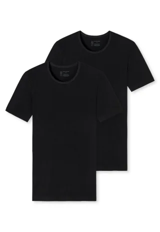 SCHIESSER - 2PACK T-shirt schwarz - Gr. - 7