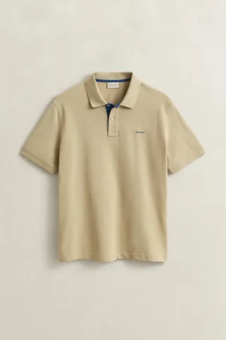 GANT - Kontrast Piqué Poloshirt oat beige - Gr. - XL